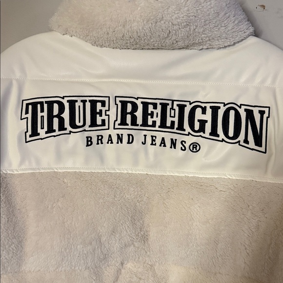 True Religion Embroidered Sherpa Jacket - Picture 6 of 12
